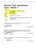 NURS 6501N- 13 Advanced Pathophysiology Week 1 Quiz Walden University