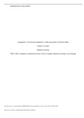 PRAC 6565: Synthesis in Advanced Practice Care of Complex Patients in Primary Care Settings