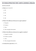 ATI TEAS 6 PRACTICE TEST | MATH, SCIENCE, ENGLISH