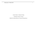 NR 501 NP Week 3 Concept Analysis- Compassion Fatigue-Chamberlain College Of Nursing