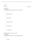 BIOL181 Week 5 Quiz Study Guide 100% CORRECT -UPDATED 