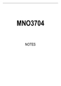 MNO3704 Summarised Study Notes