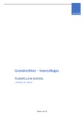 Grondrechten - hoorcolleges