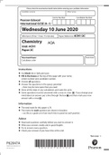 AQA Chemistry Unit: 4CH1 Paper 2C Pearson Edexcel International GCSE (9–1)