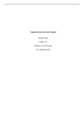 ENGL 147N Week 1 Assignment; Argument Research Essay Topic and Proposal