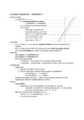 Samenvatting Getal en Ruimte Havo 3 Hoofdstuk 1 en 3; Lineaire en Kwadratische problemen