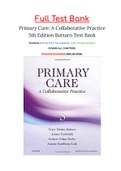 Primary Care: A Collaborative Practice 5th Edition Buttaro Test Bank