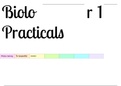 Practicals in Biology Paper 1 AQA