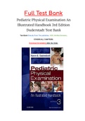 Pediatric Physical Examination An Illustrated Handbook 3rd Edition Duderstadt Test Bank