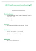 Exam 2 - NR305 / NR 305: Health Assessment for the Practicing RN (Latest 2022 / 2023) Chamberlain