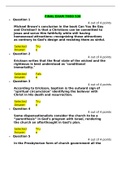 THEO 530 FINAL EXAM / THEO530 FINAL EXAM:NEWEST- LIBERTY UNIVERSITY