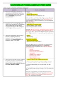 SAUNDERS ATI PHARMACOLOGY STUDY GUIDE