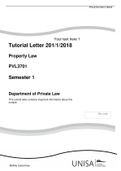 pvl3701 tut multiple choice. Combined tut. 100% VERIFIED.