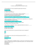 MAN 3301 Study Guide Questions for First Exam- University of South Florida