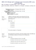 BIOL 1121 Self-quiz unit 7: Attempt review Corrected to 100% score, Latest Fall 2022.