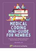 Medical Coding CPC Certification Mini Guide for Newbies