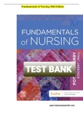 FUNDAMENTALS OF NURSING 10TH EDITION POTTER PERRY TEST BANK