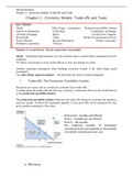 Chapter 2 - Economic models, trade off and trade. From Microeconomics 5th edition, Paul Krugman 