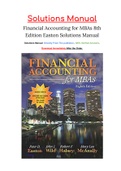 Financial Accounting for MBAs 8th Edition Easton Solutions Manual