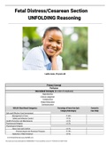 Fetal Distress Cesarean SectionUNFOLDING Reasoning|scenario|Case| 2021|2022