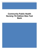 Community Public Health  Nursing 7th Edition Nies Test  Bank