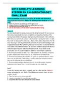 N212 GERO ATI LEARNING SYSTEM RN 2.0 GERONTOLOGY FINAL EXAM