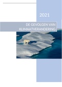 Profielwerkstuk - De Gevolgen Van Klimaatverandering Op De Maatschappij