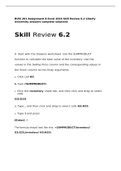 BUSI 201 Assignment 8 Excel 2016 Skill Review 6.2 Liberty University answers complete solutions