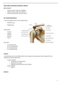 Samenvatting  Functionele Anatomie 1