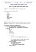 NUR 255 Mental Health Exam 2 Study Guide/NUR 255 Mental Health Exam 2 Study Guide.