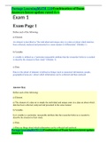 Portage LearningMATH 110Combination of Exam Answers latest update rated A++