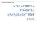 International Financial Management Test Bank | 2022 update 100% correct