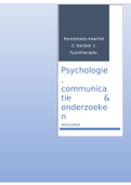 Samenvatting psychologie & communicatie 