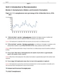 Exam (elaborations) Macro FTC1 Unit 3 Study Guide- Introduction to Macroeconomics Western Governors University Unit 3: Introduction to Macroeconomics Module 4: Unemployment, Inflation, and Economic Fluctuations Figure 4.1: U.S. unemployment rates (percent