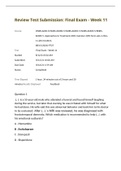 DNRS6630-5, NURS-6630N-5, NURS-6630C-5, NURS-6630F-5, DNRS-6630F-5 Final Exam Week 11