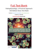 Pathophysiology: A Practical Approach 3rd Edition Story Test Bank