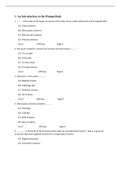 Openstax Anatomy & Physiology -   Complete Test test bank - exam questions - quizzes (updated 2022)