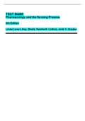 TEST BANK Pharmacology and the Nursing Process  9th Edition  Linda Lane Lilley, Shelly Rainforth Collins, Julie S. Snyder