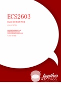 ECS2603 EXAM REVISION PACK ,Question A1  Gross domestic expenditure   Plus exports of goods and services  Less imports of goods and services  Equals Expenditure on gross domestic product (GDP @ market prices)  The diifference between basic prices, factor 