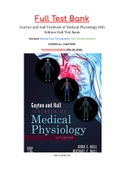 Guyton and Hall Textbook of Medical Physiology 14th Edition Hall Test Bank