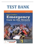 TEST BANK NANCY CAROLINE’S EMERGENCY CARE IN THE STREETS 8TH EDITION BY NANCY L. CAROLINE ISBN- 978-1284104882