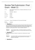 NURS6630N-29, Week 11 Final Exam