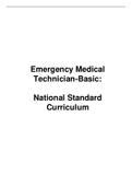 MHS 101 Emergency Medical Technician-Basic: National Standard Curriculum