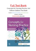 Concepts for Nursing Practice 3rd Edition Giddens Test Bank