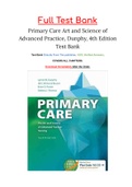 Primary Care Art and Science of Advanced Practice, Dunphy, 4th Edition Test Bank