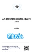 ATI CAPSTONE MENTAL HEALTH