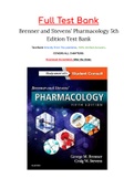 Brenner and Stevens’ Pharmacology 5th Edition Test Bank