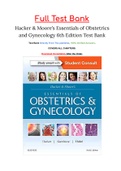 Hacker & Moore’s Essentials of Obstetrics and Gynecology 6th Edition Test Bank