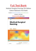 Medical-Surgical Nursing 7th Edition Linton Matteson Test Bank