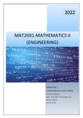 MAT2691 ASSIGNMENT PACK, SEMESTER 2, 2020